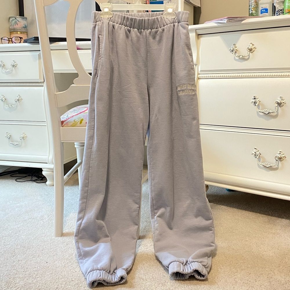 Brandy Melville Blue Newport Beach Sweatpants